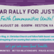 The Call for Faith Communities to take action for Racial Justice: A Car Rally
